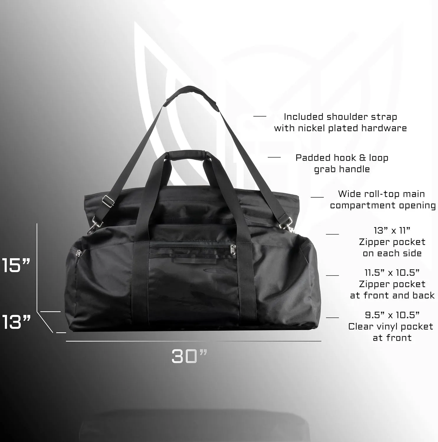~ Xecutive Transport Faraday Duffel Bag with Removable XTECH Pouch for Computer Towers and Other Large Electronics ~ Data Security for Executive Travel ~ Shoulder Strap Included