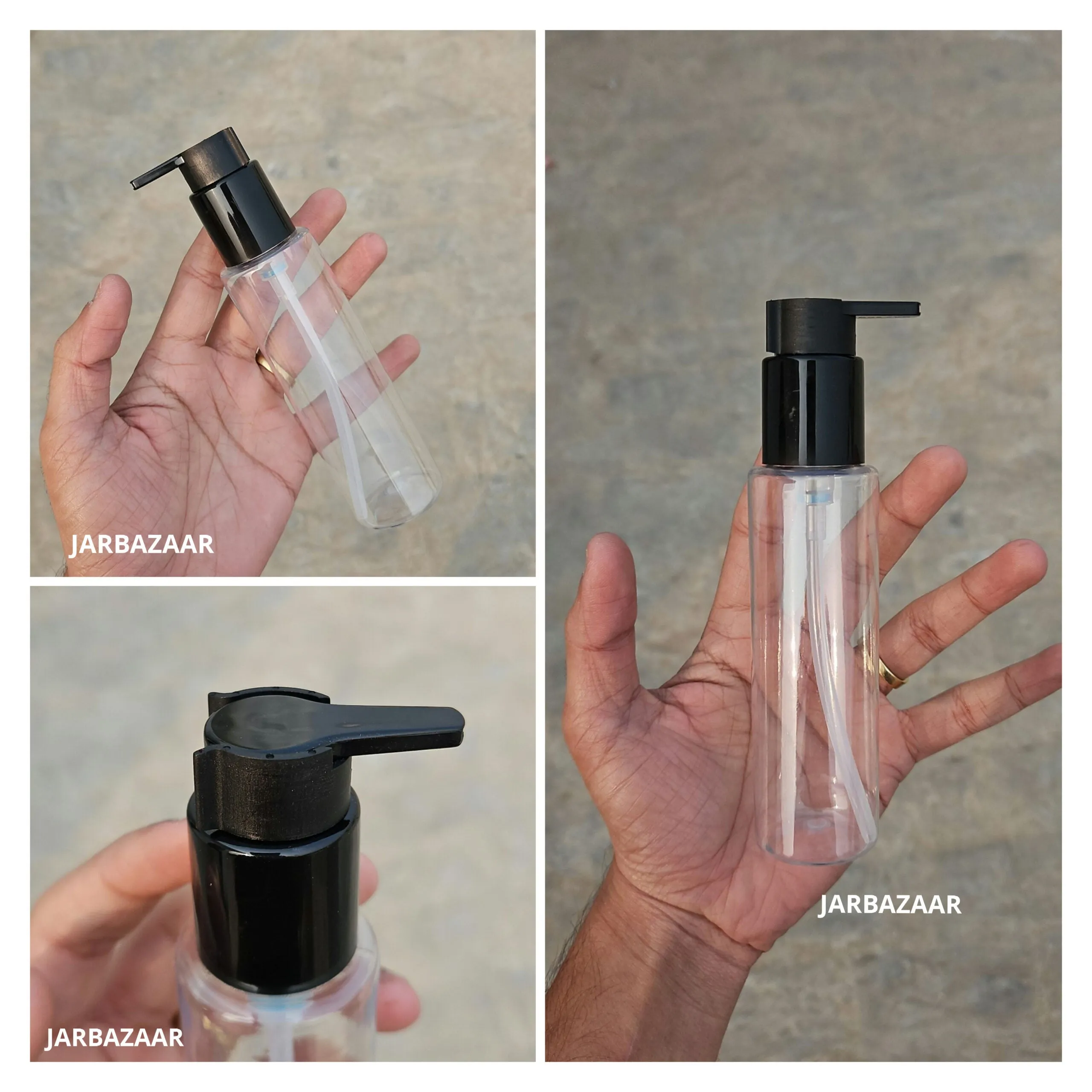 100 ML Transparent Pet Bottle (With Beak Dispenser)