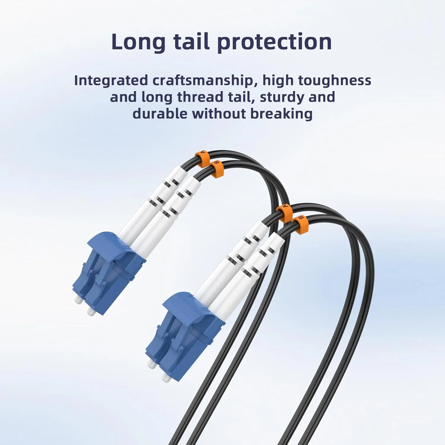 100M LC to LC Outdoor Armored Duplex SM Fiber Optic Cable Jumper Optical Patch Cord Singlemode 9/125 100Meters 328ft LC-LC