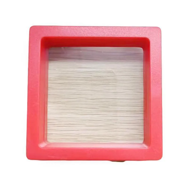 10pcs Transparent Jewelry Storage Box PE Film Display Case Gift Boxes Holder