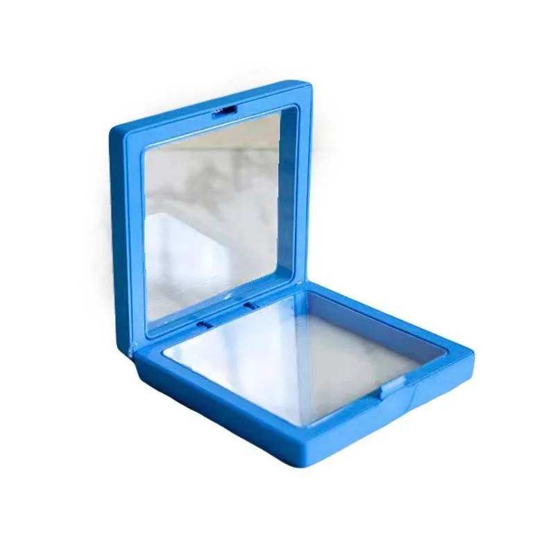 10pcs Transparent Jewelry Storage Box PE Film Display Case Gift Boxes Holder