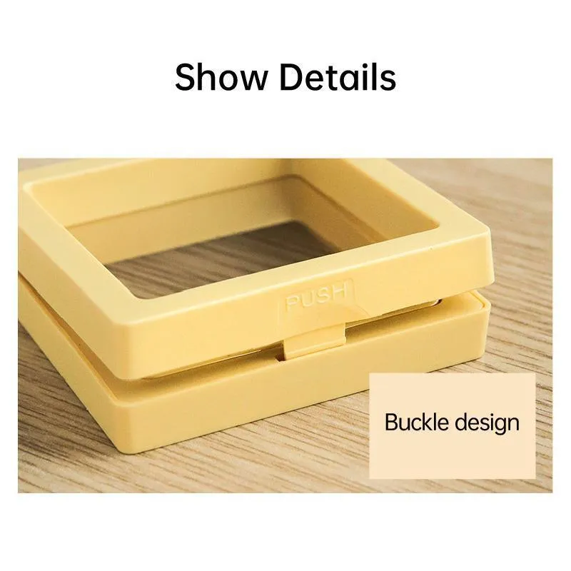 10pcs Transparent Jewelry Storage Box PE Film Display Case Gift Boxes Holder