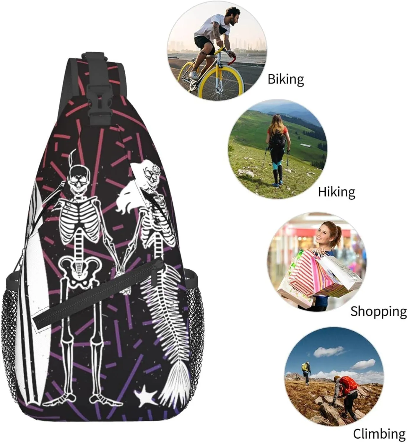 16th Military Police Crossbody Backpack For Men Women Sling Shoulder Dachshunds Dog Chest Bag Lightweight One Strap Multipurpose Travel Hiking Daypack