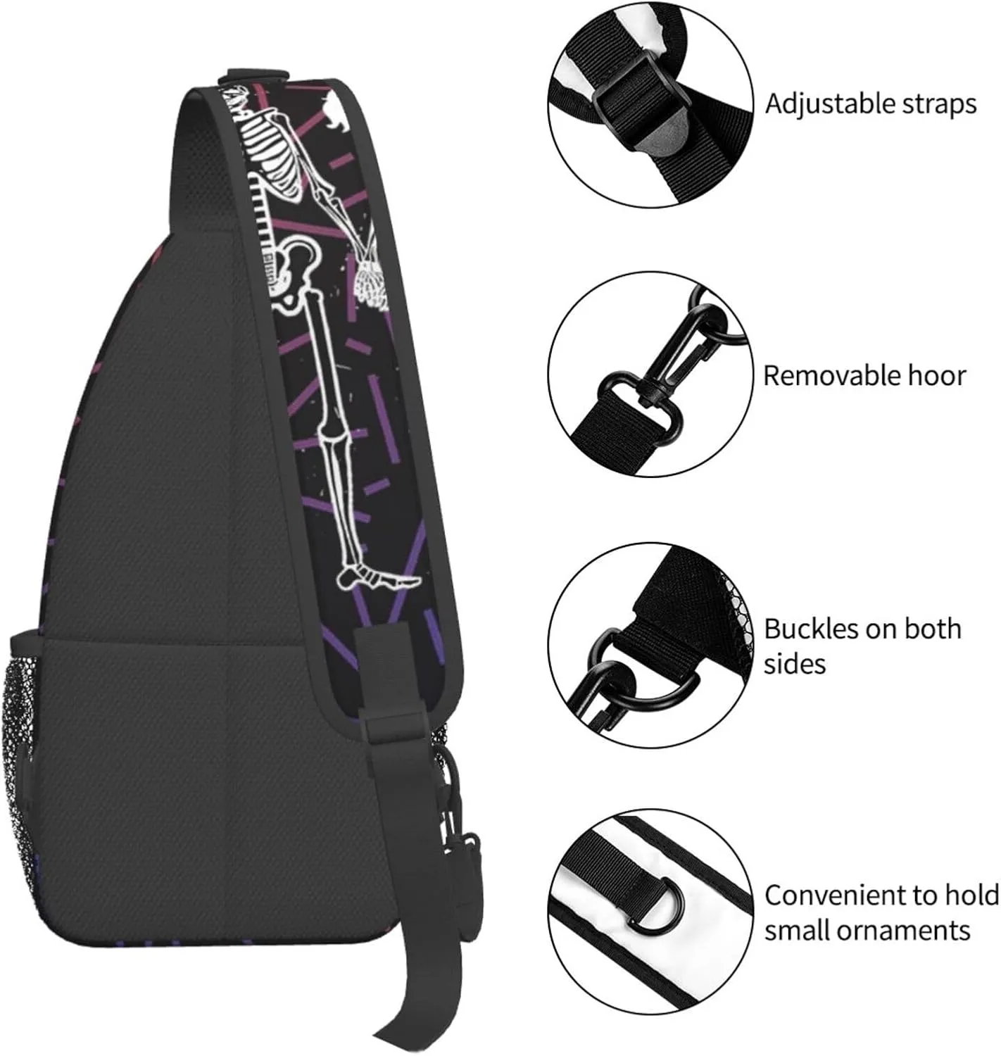 16th Military Police Crossbody Backpack For Men Women Sling Shoulder Dachshunds Dog Chest Bag Lightweight One Strap Multipurpose Travel Hiking Daypack