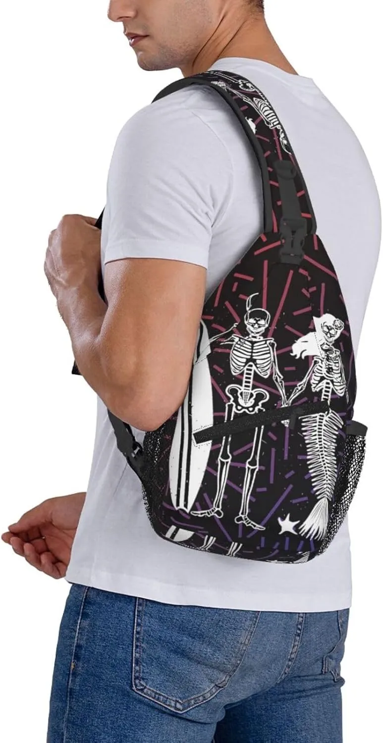 16th Military Police Crossbody Backpack For Men Women Sling Shoulder Dachshunds Dog Chest Bag Lightweight One Strap Multipurpose Travel Hiking Daypack