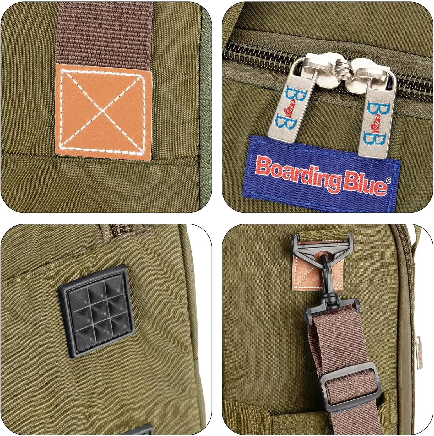 17X13X8 Inches JetBlus Airlines Personal Item Under Seat Duffel bag Suitable for Major Airlines including Spirit, Jetblue, Frontier, and American - Duffel Bag Design (Beige)