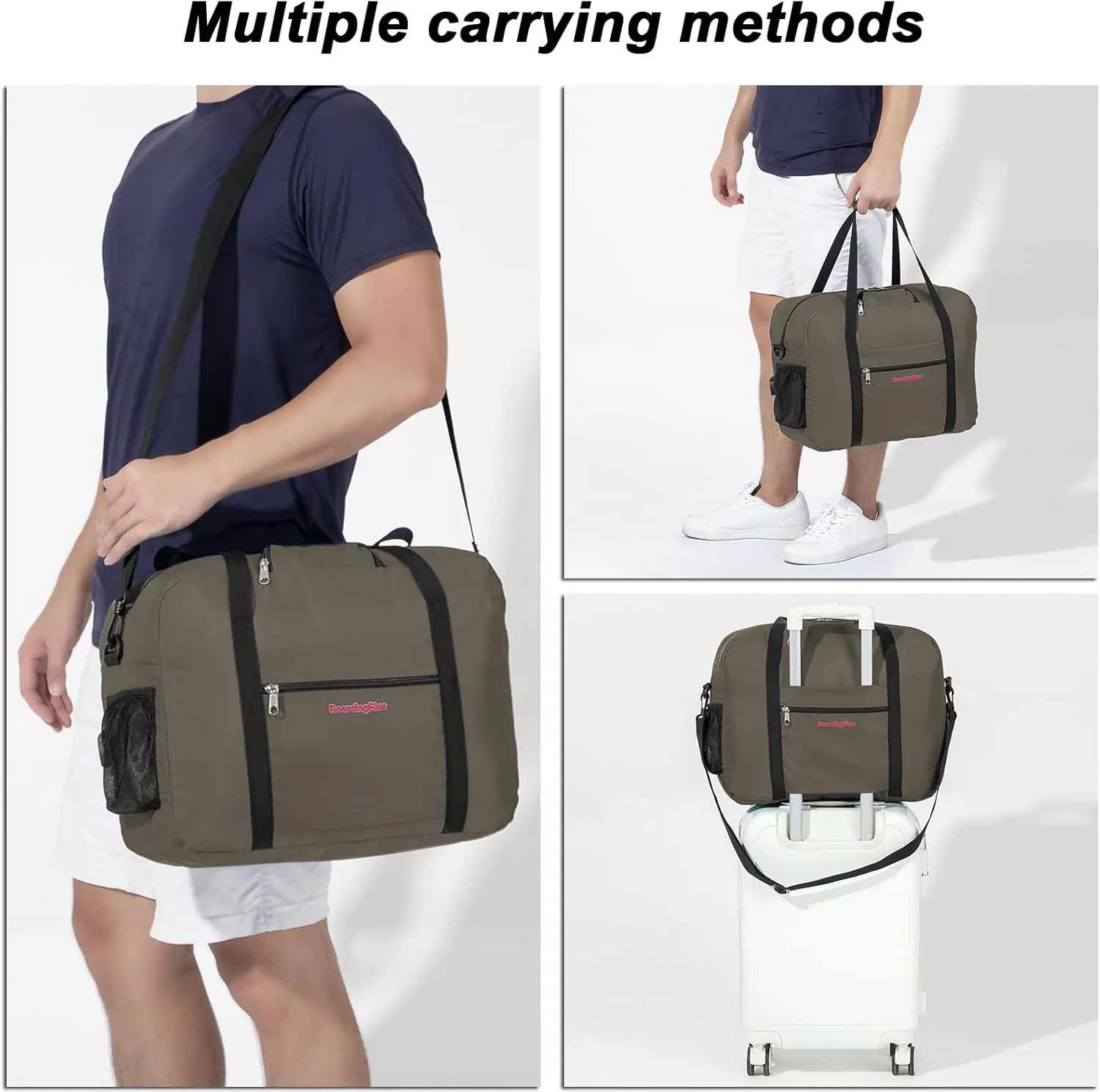 17X13X8 Inches JetBlus Airlines Personal Item Under Seat Duffel Bag With Free Pillow And USB Port Suitable for Major Airlines including Spirit, Jetblue, Frontier, and American (Hgreen)