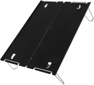 1pc Folding Table Aluminum Alloy Multi-Purpose Outdoor Camping Desk Portable Picnic Table Easy to Clean for Hiking BBQ and Backyard Use Black