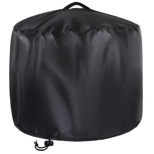 1set Round Fire Pit Cover Outdoor Fireplace Protector Dust-proof Patio Fire Pi