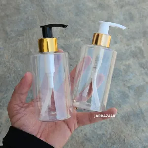 200 ML Rio Transparent Dispenser Bottle (Golden Black/Golden White)