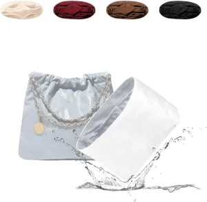 22 Bag Organizer Insert, Lightweight Bag Insert Compatible with Chanel 22, Waterproof Surface and Silky Satin Lining (Blue Pale, Mini)