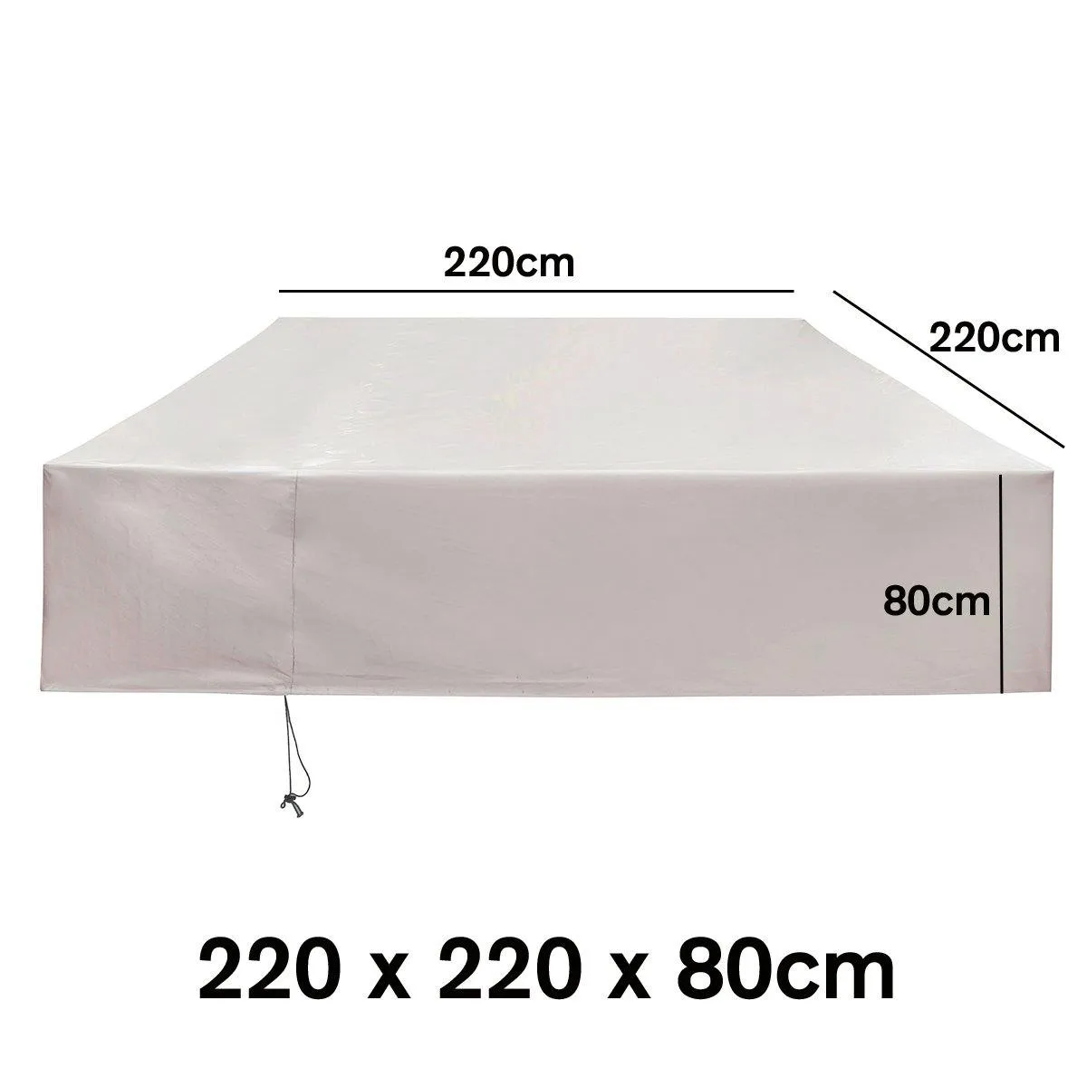220-250cm Waterproof Outdoor Patio Garden Furniture UV Rain Snow Cover Table Mat