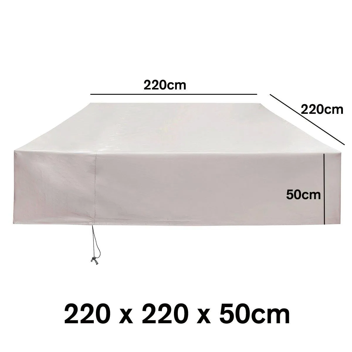 220-250cm Waterproof Outdoor Patio Garden Furniture UV Rain Snow Cover Table Mat