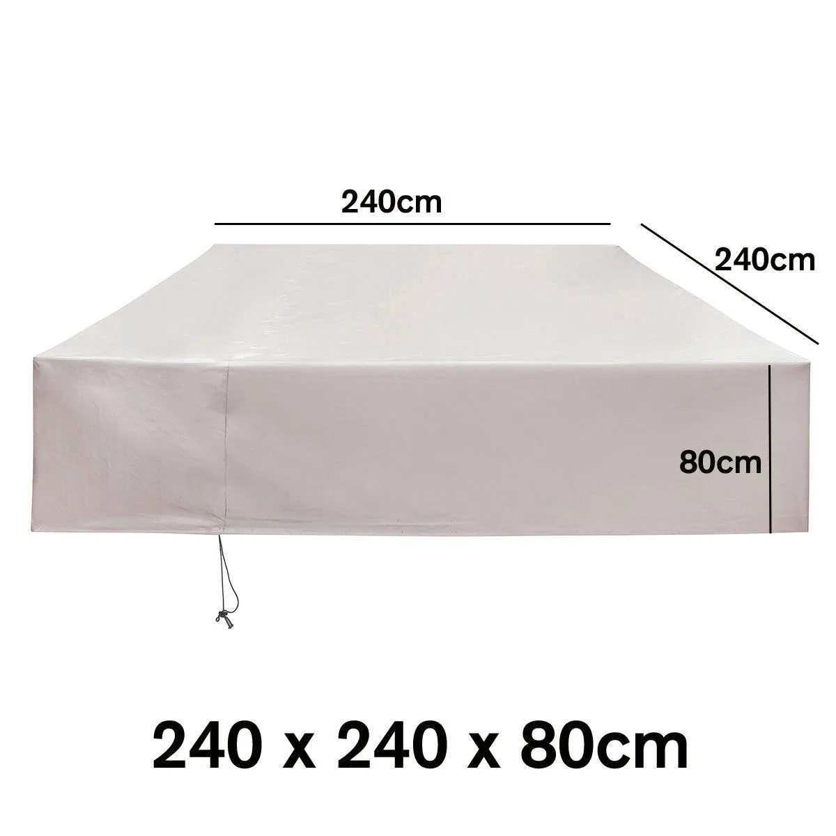 220-250cm Waterproof Outdoor Patio Garden Furniture UV Rain Snow Cover Table Mat