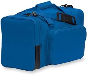 27" Blank Sports Duffle Bag Gym Bag Travel Duffel With Adjustable Strap and Removal Front Compartment (Royal)