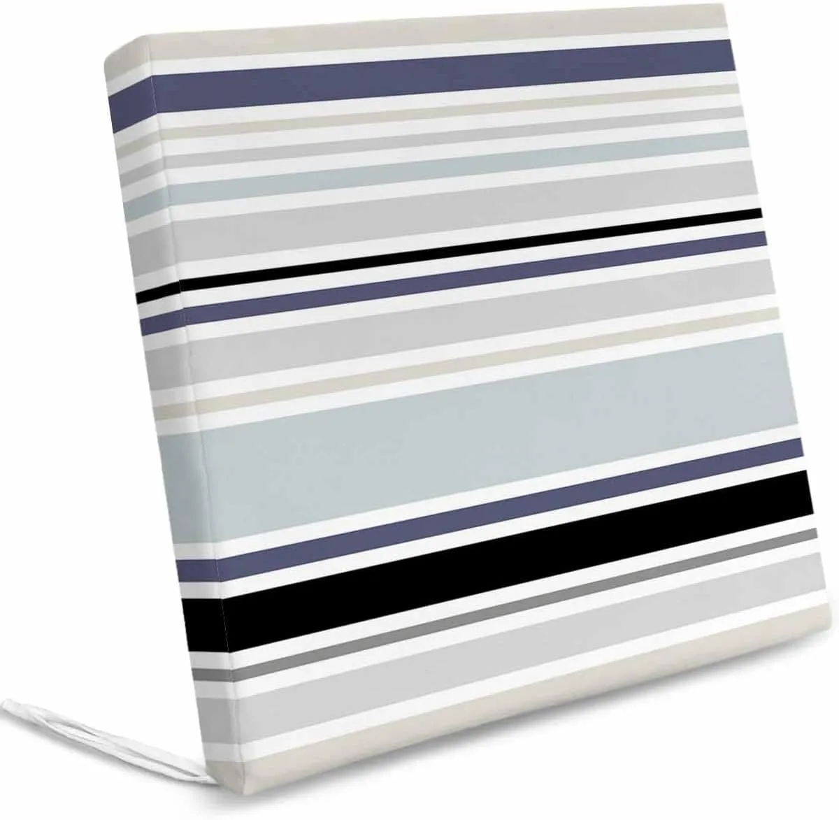 2PCS Patio Outdoor Cushion Covers Abstract Gradient Stripes Sofa Couch Seat Chair Slipcovers for Garden, Classic Lines Waterproof Cushion Cover Replacement Furniture Protector
