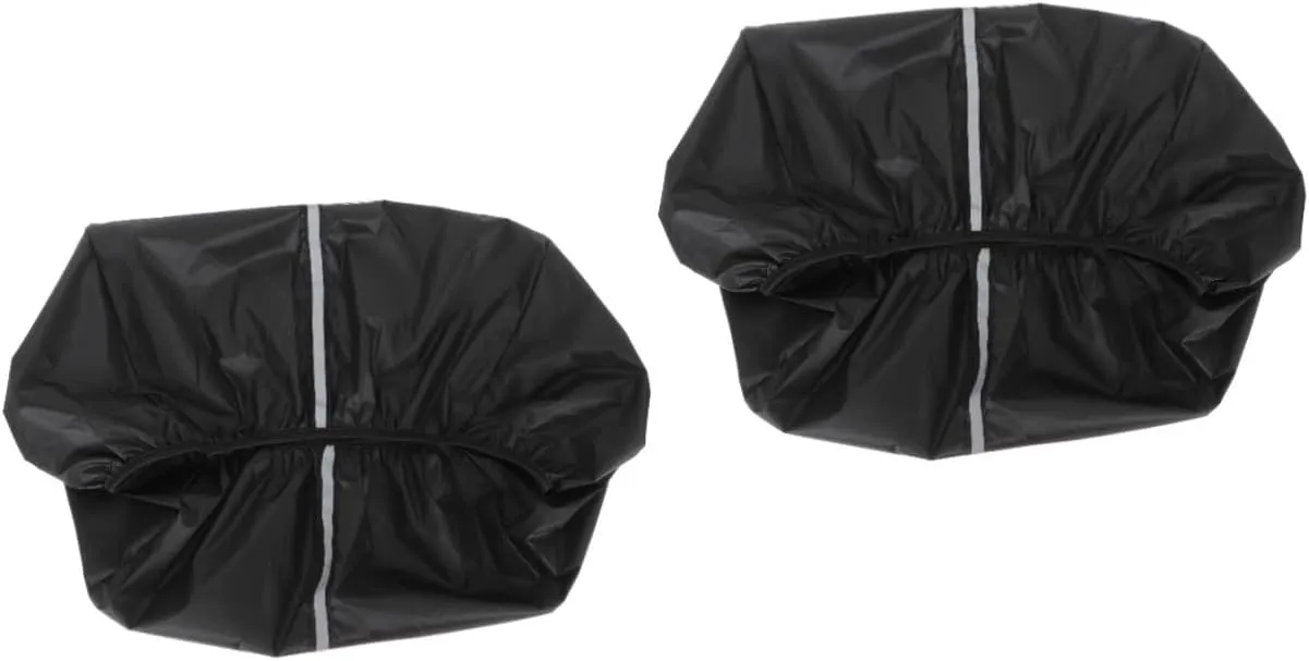 2pcs Rear Bike Basket Rainproof Sleeve Bike Basket Cover Oxford Liner Durable Cycling Rack Cover