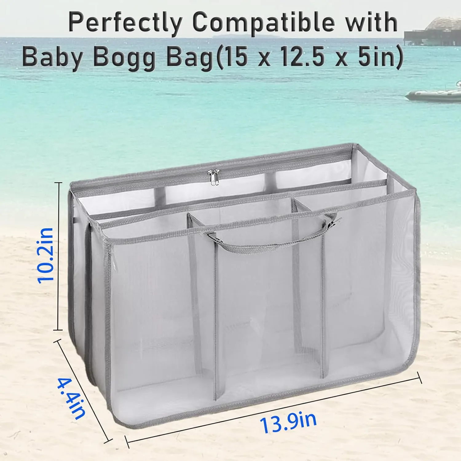 3 Packs Bogg Bag Insert, Clear Inner Pouch Bags Compatible With Bogg Bag