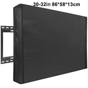 30-32 Inch Tv Cover Black dimensions: 23 X 33 X 5 Inches