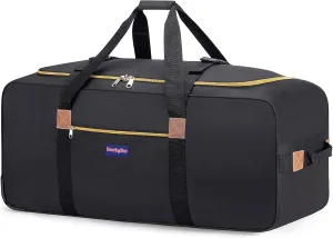 34x14x14 Inches 50 LB Airllines Cuban-Homecoming Rolling Duffel Bag Maleta de Lona 50 Libra Cap Luggage