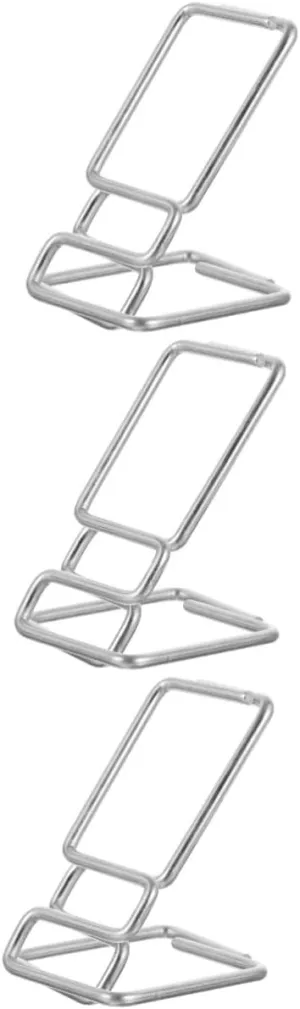 3pcs Metal Watch Display Stand Stainless Steel Jewelry Holder for Vanity Compact Watch Storage Rack for Office or Retail Use Lightweight and Practical