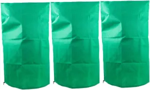 3Pcs Protection Bags for Plants Freeze Covers for Winter Tree Nursery Non Woven Plant Covers for Outdoor Cold Weather Drawstring Design