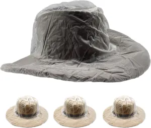 4 Pack Cowboy Hat Rain Cover Plastic Hat Cover Hat Protectors Men's Rain Hat Cowboy Hat Covers for Storage