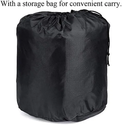 420D Oxford Cloth Boat Cover, Heavy Duty All Weather Outdoor for Yachts, Speedboats, Water Skis, V-Hulls, Black Boat Cover(14-16ft)