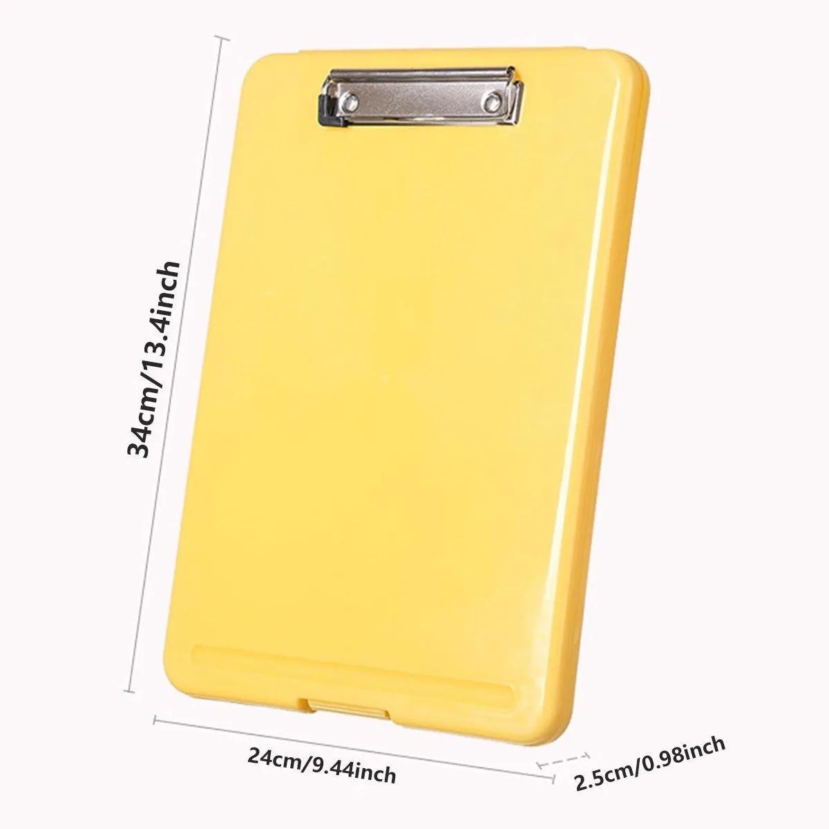 4PCS Waterproof Clipboard Storage Box Case Board Clip File Box Organizer Plastic
