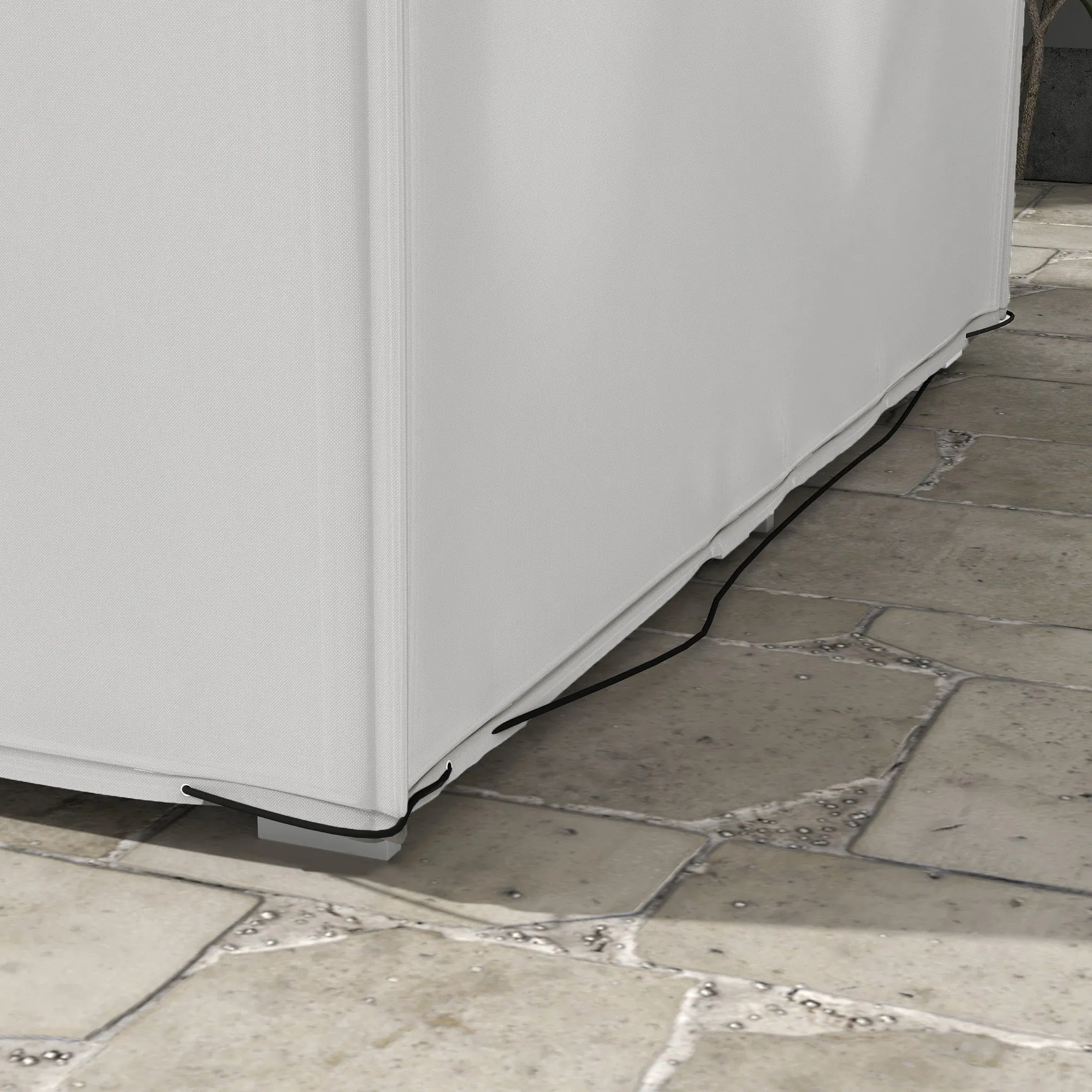 600D Oxford Furniture Protection Cover, Waterproof & Anti-UV, Grey, 210x140x80cm