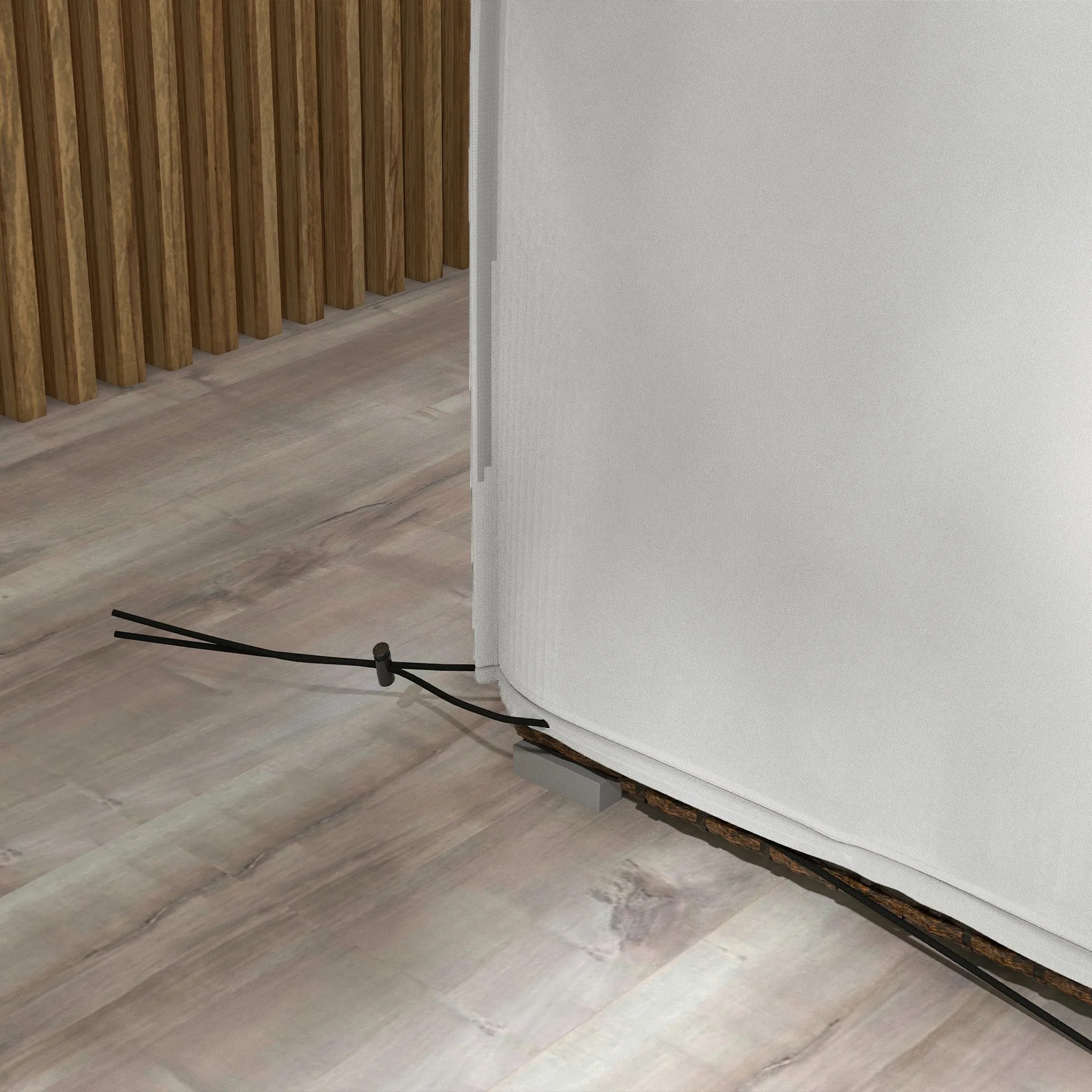 600D Oxford Furniture Protection Cover, Waterproof & Anti-UV, Grey, 210x140x80cm