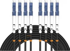 75Meters 246ft LC to LC Outdoor Armored 4 Core 9/125 SM Fiber Optic Cable Jumper Optical Patch Cord Singlemode LC-LC