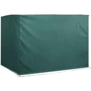 7x5x5ft H Large Patio Swing Chair Cover Outdoor Garden Furniture Protector, All-weather Rain and UV Blocks, Dark Green