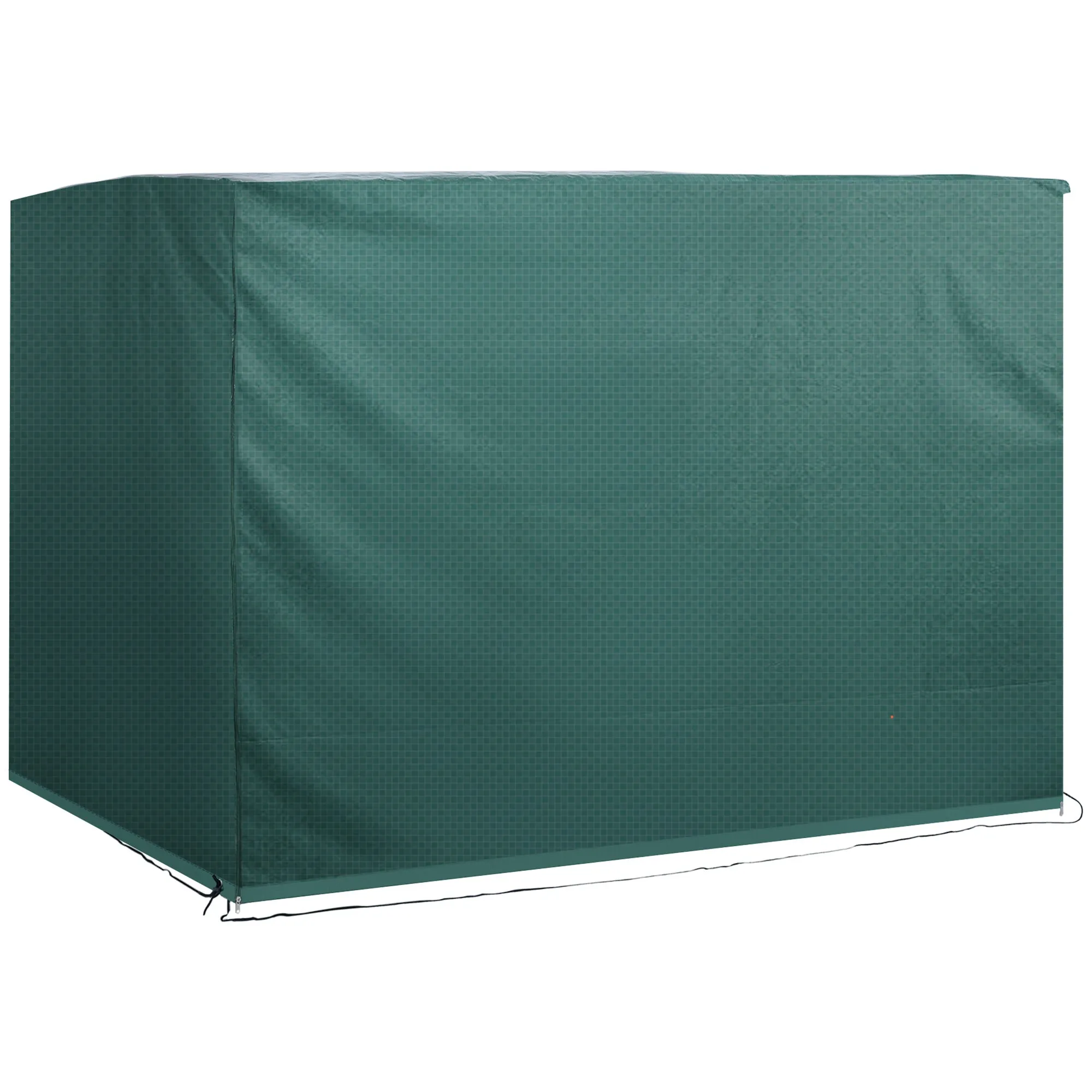 7x5x5ft H Large Patio Swing Chair Cover Outdoor Garden Furniture Protector, All-weather Rain and UV Blocks, Dark Green