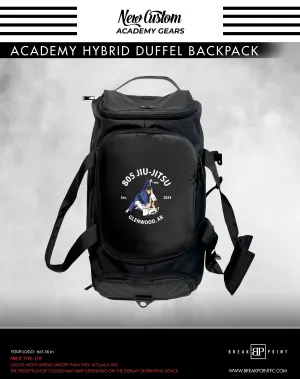 805 Jiu Jitsu Academy Hybrid Duffel Backpack #1189 E (Boys)