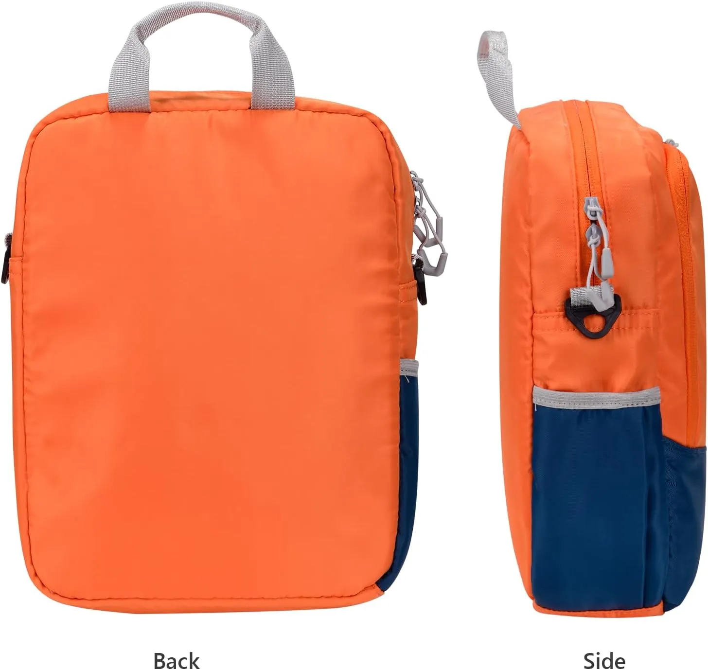 9-11 Inch Tablet Sleeve Bag, Padded Carrying Travel Case for iPad Pro 11-in, Galaxy Tab S9/S8, with Shoulder Strap (Orange)