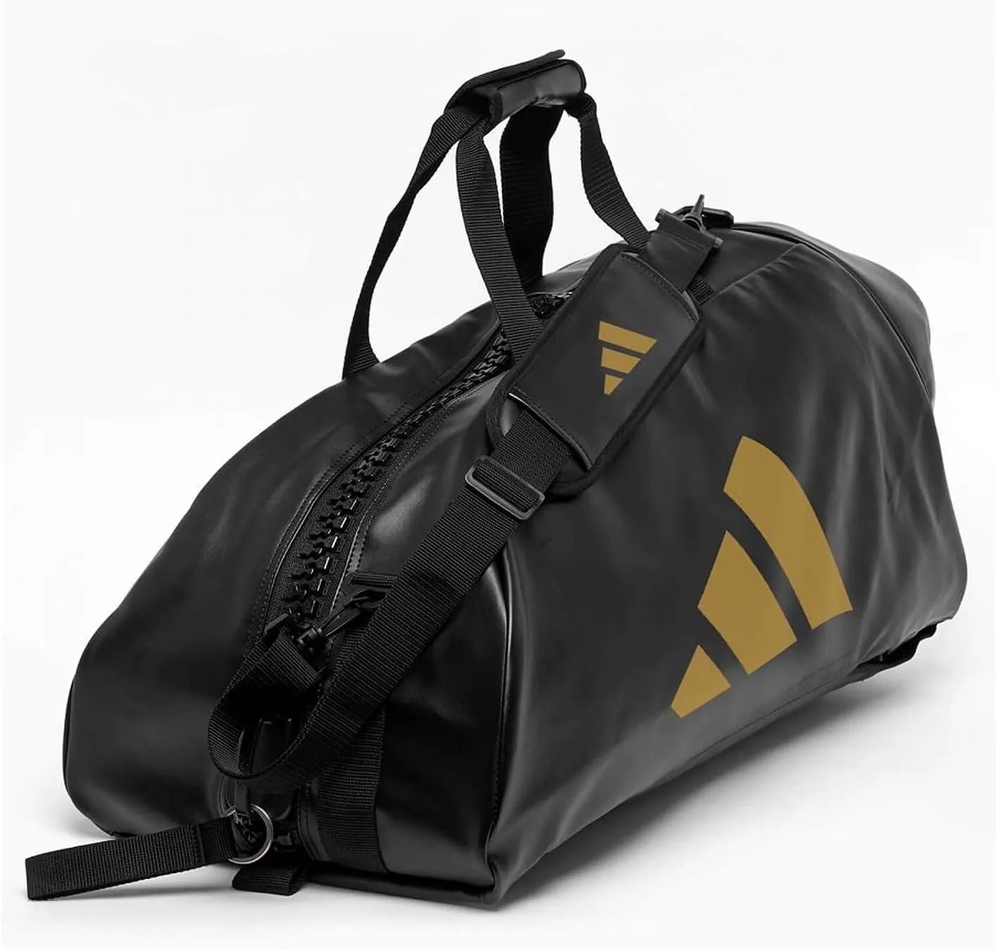 adidas Combat Sports 2-in-1 Training Sports Equipment Duffel Bag - Black Gold - Medium