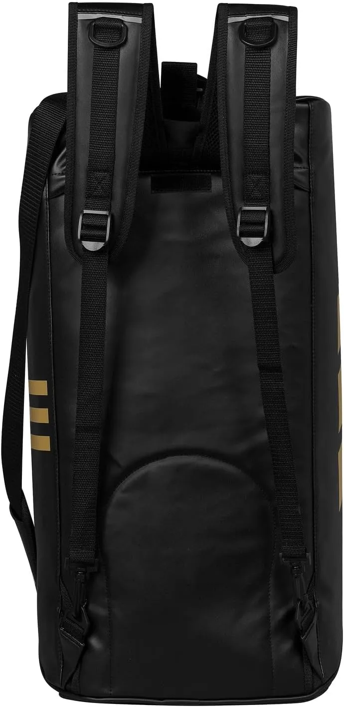 adidas Combat Sports 2-in-1 Training Sports Equipment Duffel Bag - Black Gold - Medium