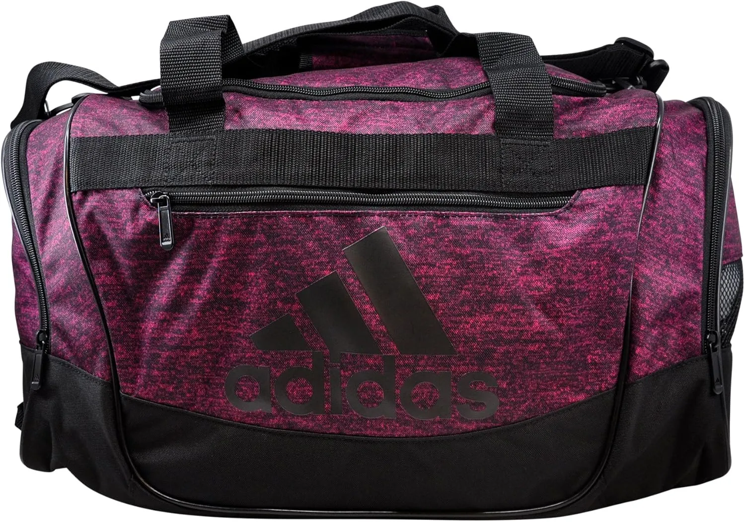 adidas Defender III Small Duffel Bag, Bahia Magenta Jersey/Black