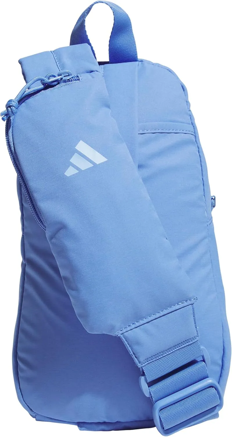 adidas Essentials Sling Small Crossbody Bag for Women and Men (5L), Blue Fusion/Glow Blue/3.0, One Size
