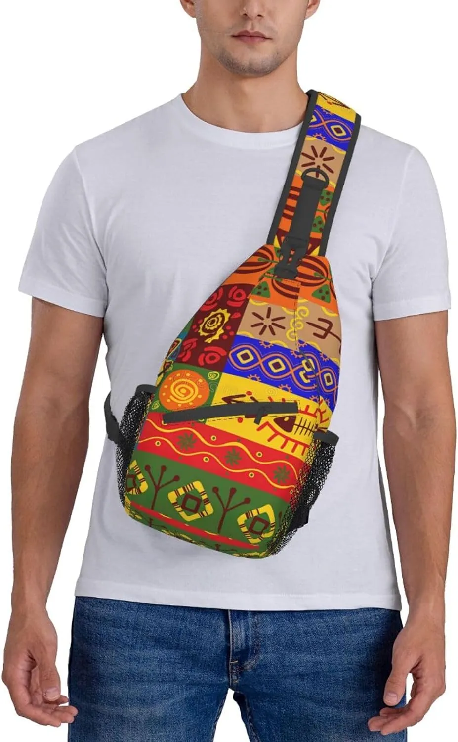 Adorable Sloth Crossbody Bag Chest Shoulder Bag Small Casual Backpack Suitable For Women Men Hiking