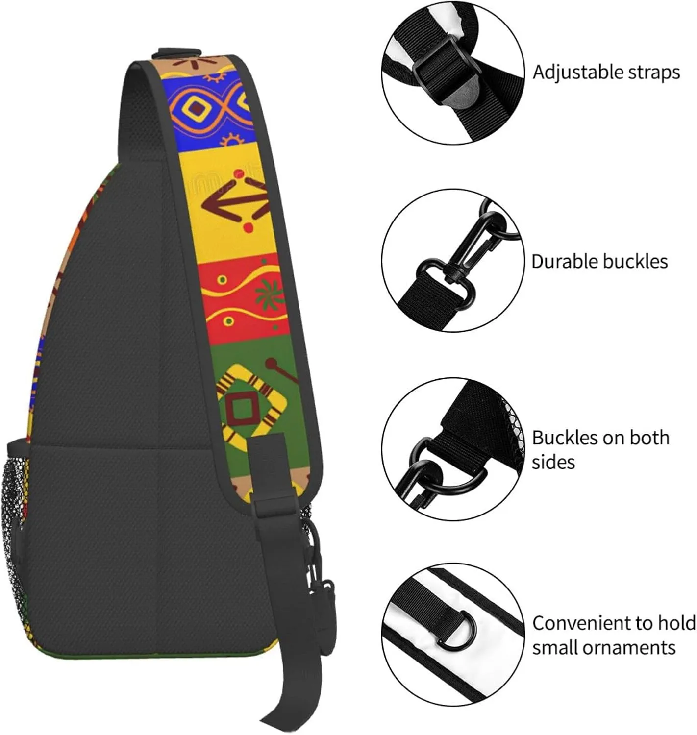 Adorable Sloth Crossbody Bag Chest Shoulder Bag Small Casual Backpack Suitable For Women Men Hiking