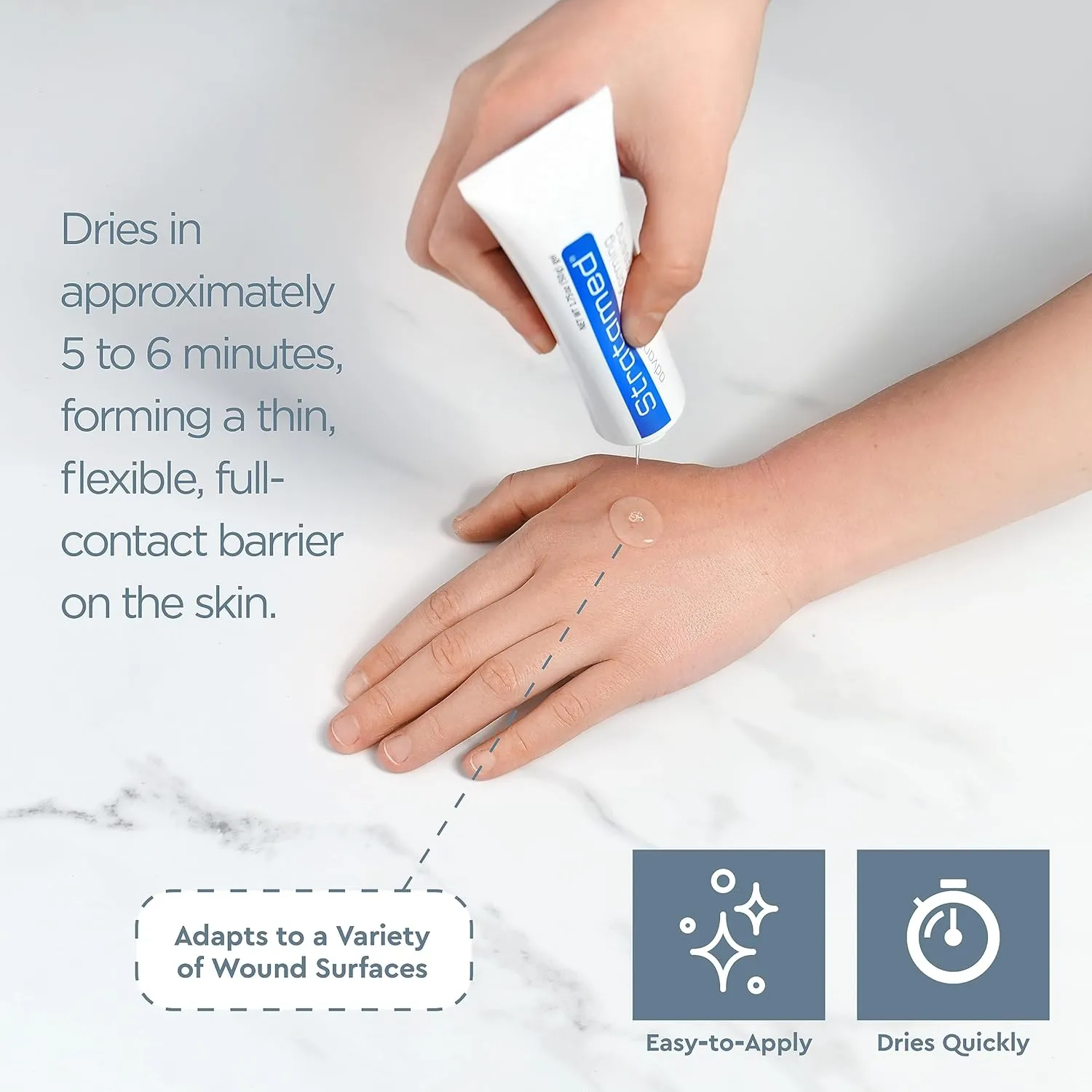 Advanced Film-Forming Wound Dressing | Forms a Flexible Protective Layer Over Open Wounds & Damaged Skin | for Faster Healing and Early Abnormal Scar Management | 5g (0.17oz)