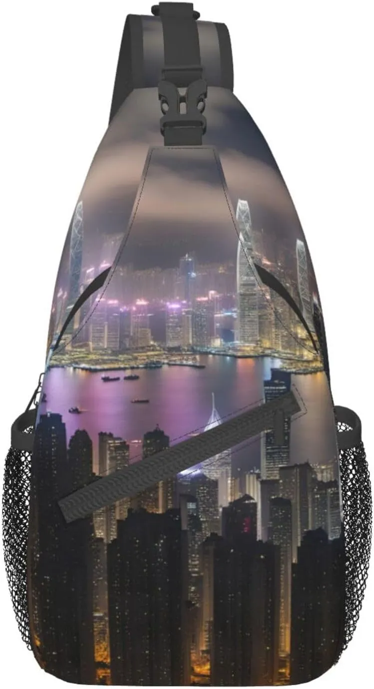 Aircraft Crossbody Bag Chest Shoulder Bag Small Casual Backpack Suitable For Women Men Hiking