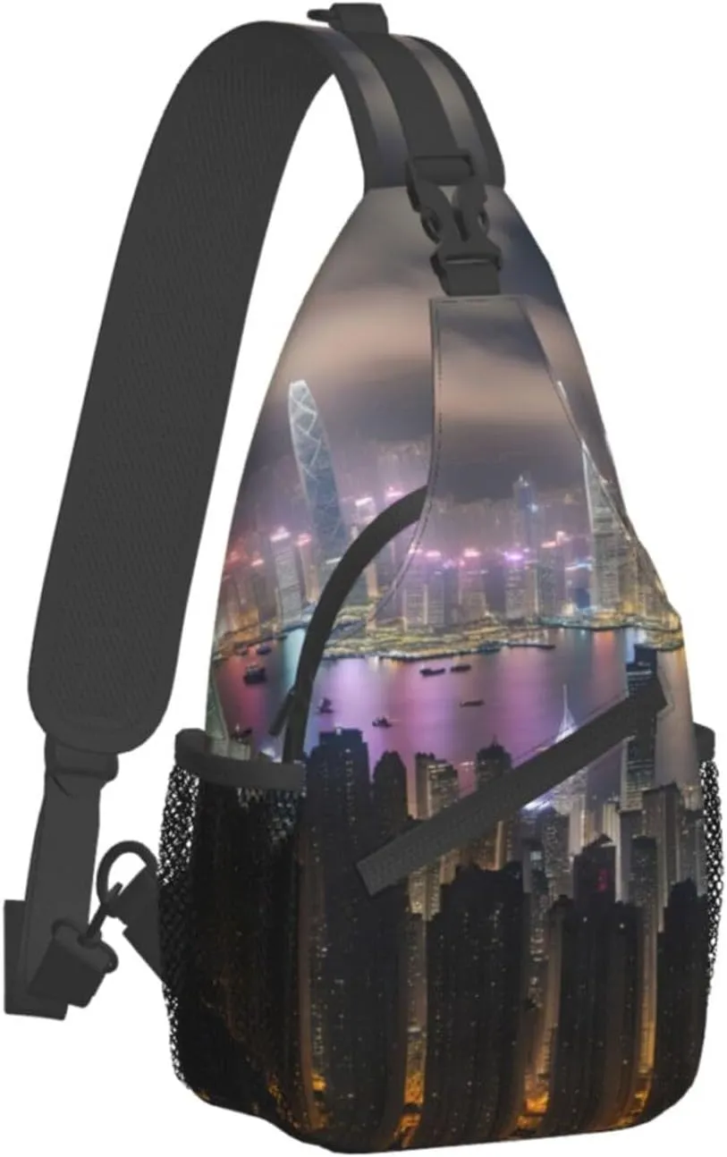Aircraft Crossbody Bag Chest Shoulder Bag Small Casual Backpack Suitable For Women Men Hiking