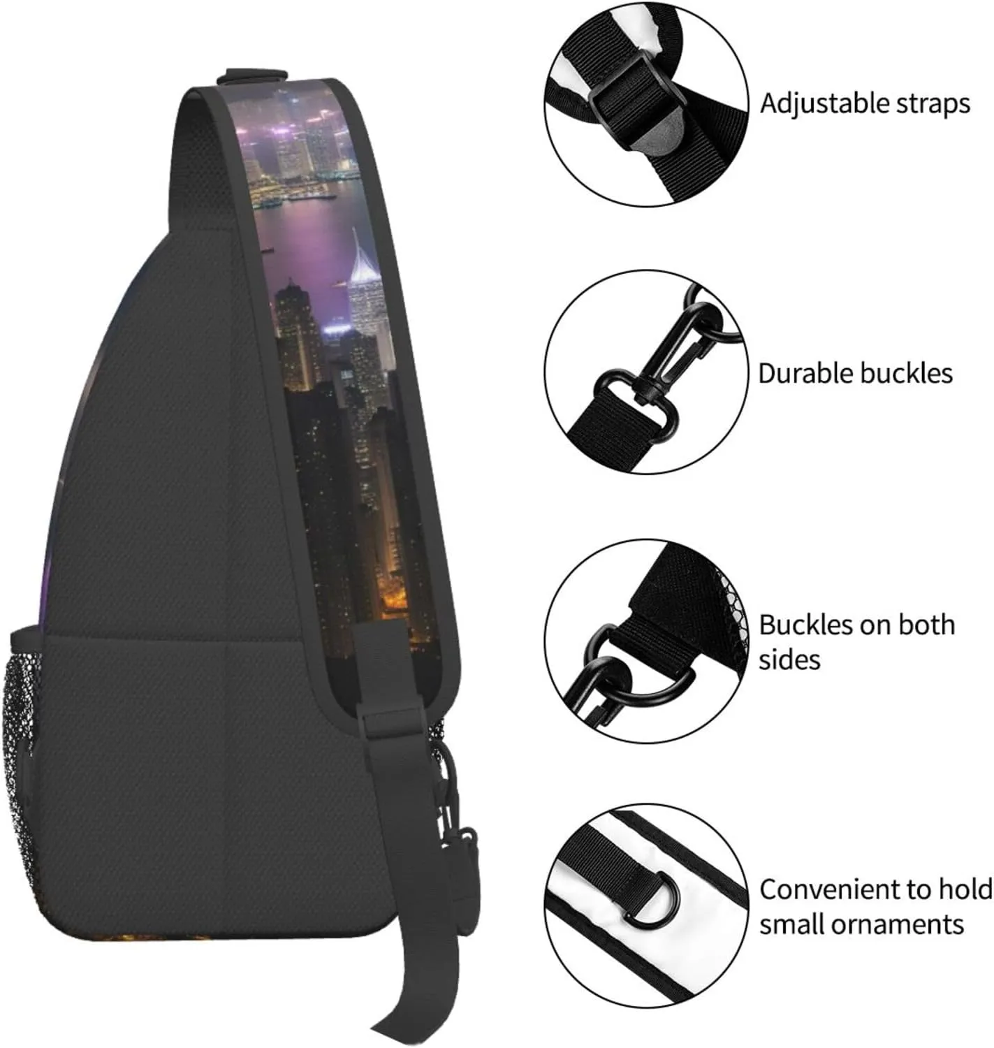 Aircraft Crossbody Bag Chest Shoulder Bag Small Casual Backpack Suitable For Women Men Hiking