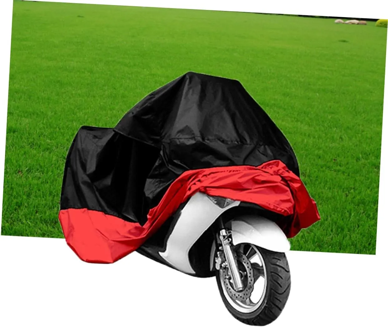 Alipis Scooter Cover Universal Fit for Motorcycles Motorbikes Waterproof Sun Block Weatherproof Polyester Double Stitched Ventilated Storage Pouch Included