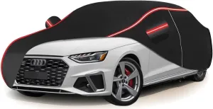 All Weather Waterproof car Cover for Audi80 1986-1996,Zipper Cotton Universal, All-Weather UV Protection, Snow Proof, Wind Proof, dust Proof