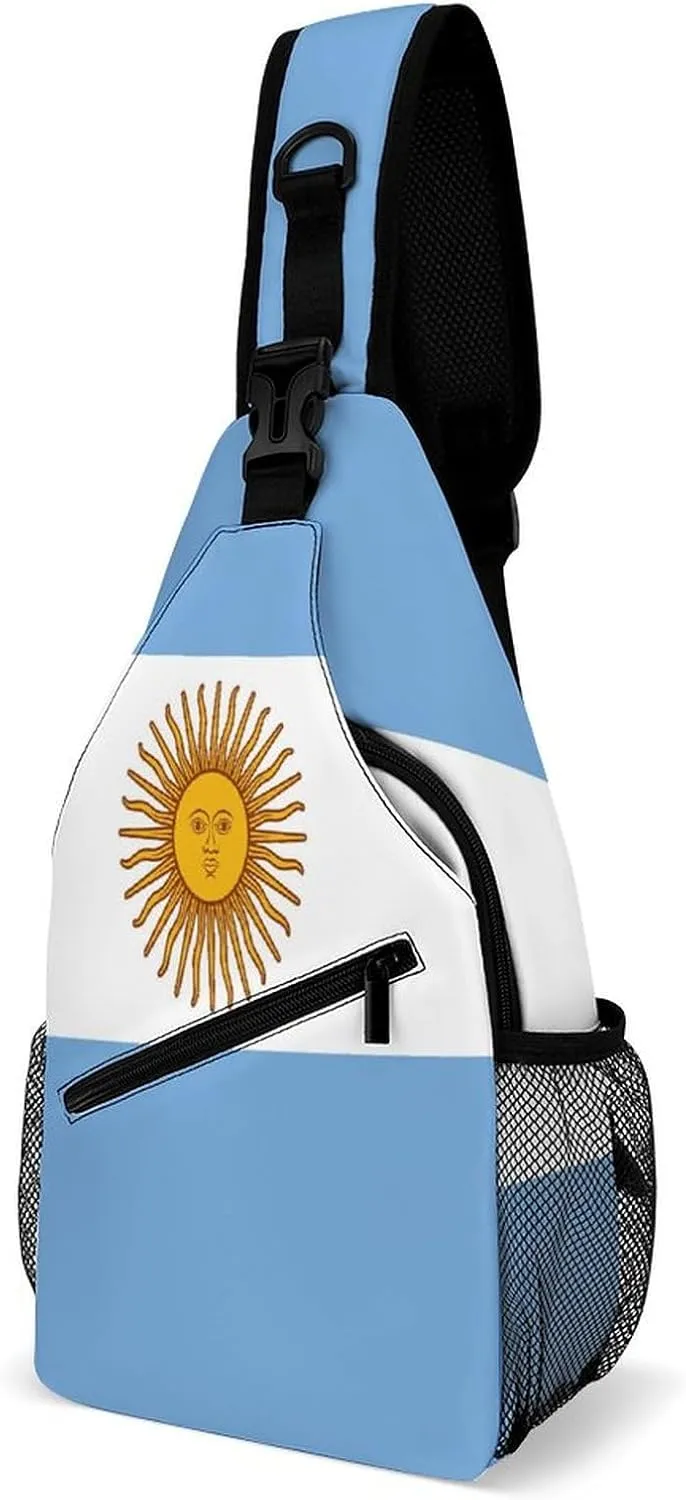 America Usa Flag-Retro Sling Bag Crossbody Chest Bag Shoulder Bag For Travel Hiking Cycling Camping