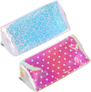 Angoily 4 Pcs Cosmetic Bag Makeup Bags Travel Makeup Bag Travel Cosmetic Bag Wash Bag Outdoor, Assorted Colorx3pcs, 23x9cmx3pcs
